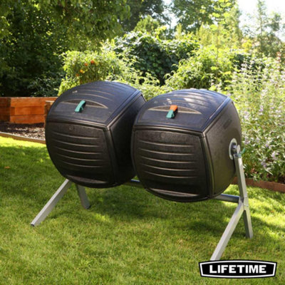 Lifetime Double Bin Rotating Composter (378 L)