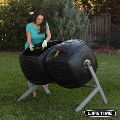 Lifetime Double Bin Rotating Composter (378 L)