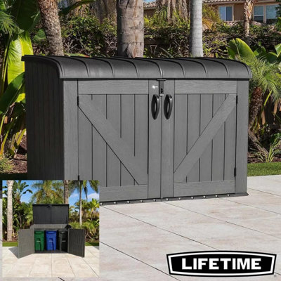 Lifetime Horizontal Outdoor Storage Shed 2190L (6ft2 x 3ft4