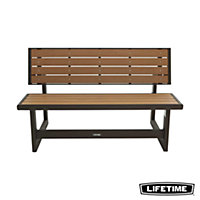 Lifetime Walnut Brown Convertible Bench