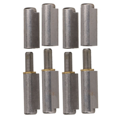 Lift Off Bullet Hinge Weld On Brass Bush 16x100mm Heavy Duty Door Hatch 4PK