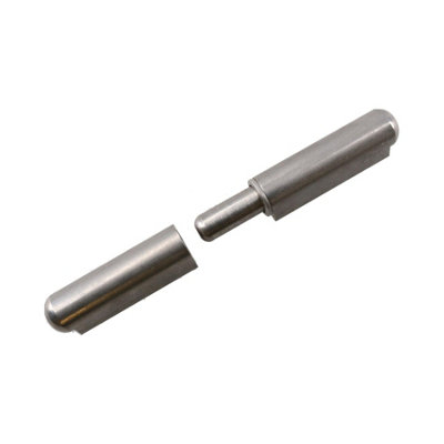 6 X Steel Bullet Hinges – 13mm X 80mm With Steel Pin, Weld-On For Trailers & Toolboxes