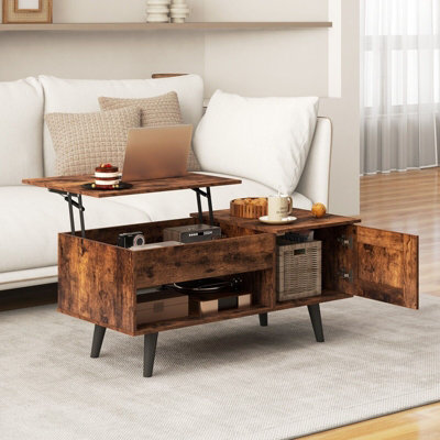Lift Top Coffee Table Living Room Table with Storage & Hidden ...