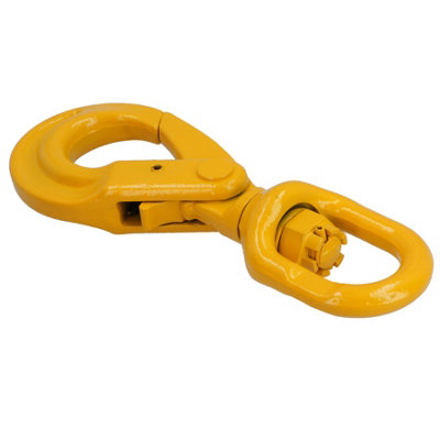 Lifting Swivel Eye Locking Auto Lock Sling Chain Hook 2.0 Ton for 7-8mm ...
