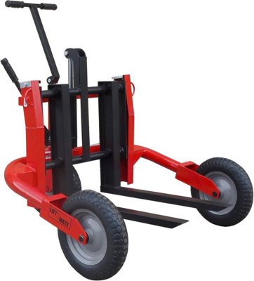 LiftMate Mini Heavy Duty Pallet Pump Truck for Rough Terrain, 500kg Capacity, Jack Trolley