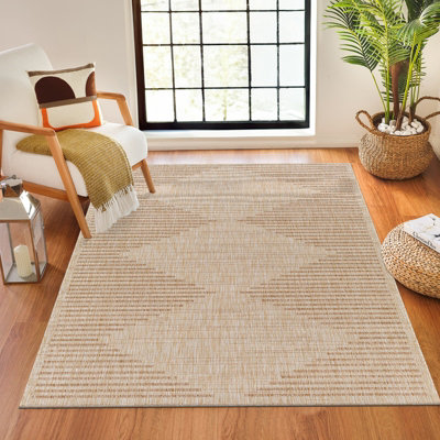 LIGAIA In- & Outdoor Global Jute-Look Brown Area Rug 160 x 213 cm