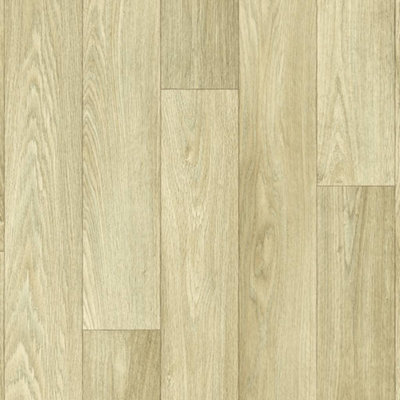 Light Beige Wood Effect Non Slip Vinyl Flooring For LivingRoom, Kitchen, 2mm Cushion Backed Vinyl Sheet-1m(3'3") X 2m(6'6")-2m²