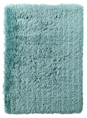 Light Blue Thick Shaggy Handmade Plain Easy to Clean Rug For Dining Room Bedroom And Living Room-120cm X 170cm