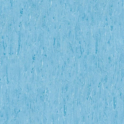 Light Blue Tile Effect Flooring, 2.0mm Thickness Contract Commercial Heavy-Duty Vinyl Flooring-11m(36'1") X 2m(6'6")-22m²