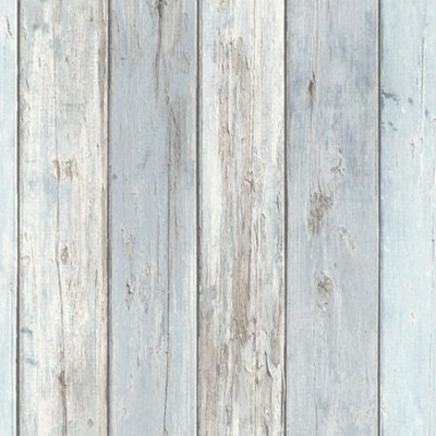 Light Blue Wood Effect Wallpaper Erismann Paste The Wall Textured Vinyl