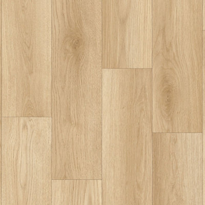 Light Brown Anti-Slip Wood Effect Vinyl Flooring For DiningRoom