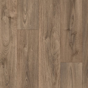 Light Brown Anti-Slip Wood Effect Vinyl Flooring For LivingRoom DiningRoom Conservatory And Kitchen Use-3m X 4m (12m²)