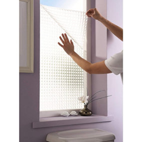 Light Enhancing Glass Window Frosted Bathroom Bedroom Hallway Kitchen Privacy Film - Measures 150 x 50cm