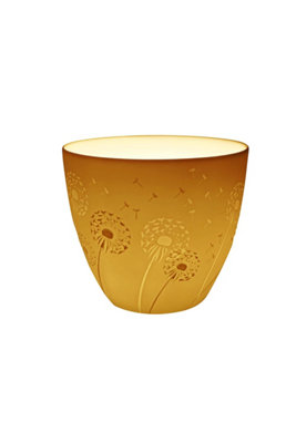 Light-Glow Dandelion Lithophane Tealight Candle Holder Cup
