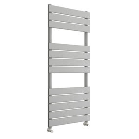 Light Grey 500 x 1200mm Bathroom Towel Warmer Ladder Rail