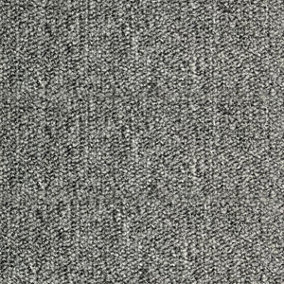 Light Grey Carpet Tiles  For Contract, Office, 3.5mm thick Tufted Loop Pile, 5m² 20 Tiles Per Box