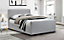 Light Grey Fabric Bed Frame - Super King 6ft (180cm)