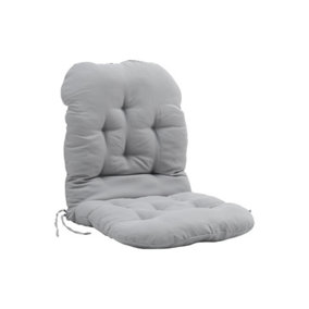 Light Grey Garden Bench Swing Chair Seat Pad Cushion Sun Lounger Cushion Chair Seat Pad for Indoor Outdoor L 120 cm x W 60 cm