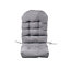 Light Grey Garden Chair Seat Pad Cushion Waterproof Outdoor Bench Swing Chair Seat Cushion for Indoor Outdoor 125 x 53 cm