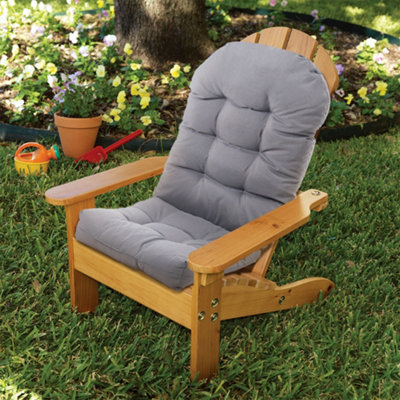 Light Grey Garden Chair Seat Pad Cushion Waterproof Outdoor Bench Swing Chair Seat Cushion for Indoor Outdoor 125cm L x 53cm W