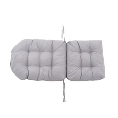 Light Grey Garden Chair Seat Pad Cushion Waterproof Outdoor Bench Swing Chair Seat Cushion for Indoor Outdoor 125cm L x 53cm W
