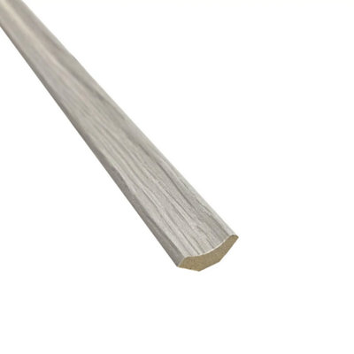 Light Grey Oak Scotia Beading Flooring Edging Strips - Laminate And Wood Floor Trim 1.2m Length x Pack of 10