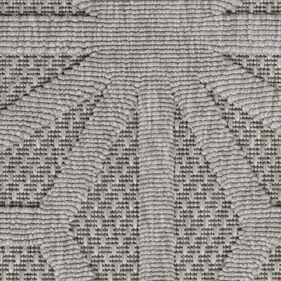 Light Grey Outdoor Rug, Abstract Optical/ (3D) Stain-Resistant Rug For Patio Decks, Modern Outdoor Area Rug-160cm X 221cm