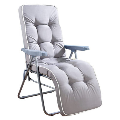 Padded recliner chair garden hot sale