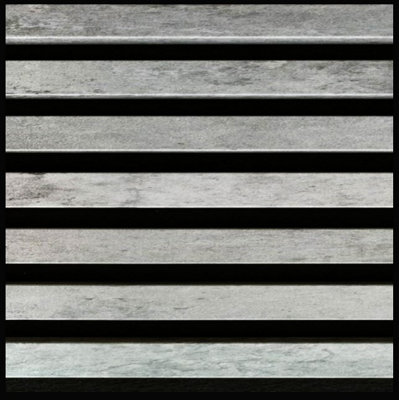 Light Grey Slat Wall Panel - FLLOW - Pack of 2 panels, 30x30 cm each