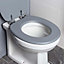 Light Grey Soft Closing Toilet Seat