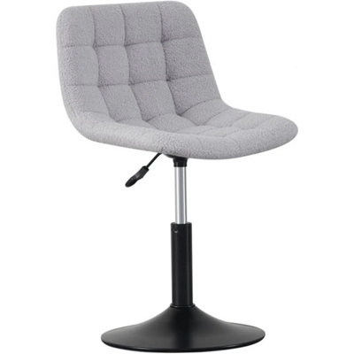 grey chair for dressing table Amazon.com: 2BYF 2BYFVanity Chair with Back, Velvet Stool with Low Backrest  & Silvery Nailhead Trim, Round Vanity Seat for Bedroom and Bathroom Makeup,  Support 220lbs, Easy Assembly (Gray) : Home & Kitchen