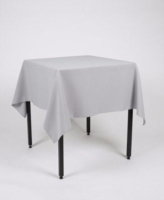 Light Grey Square Tablecloth 121cm x 121cm  (48" x 48")