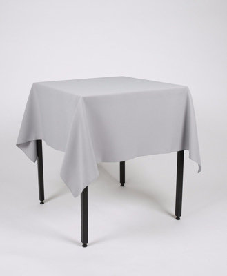 Light Grey Square Tablecloth 91cm x 91cm (36" x 36")