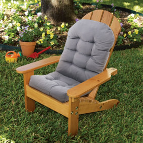Light Grey Waterproof Garden Chair Bench Seat Pad Cushion Swing Chair Hanging Basket Egg Chair Seat Cushion 110 x 48 cm
