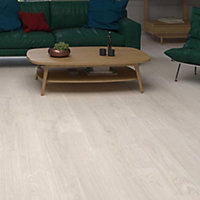 Light Grey Wood Effect Vinyl Flooring Self Adhesive Floor Plank,5m² Pack of 36