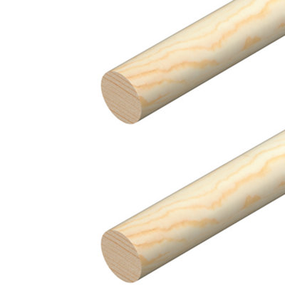 Light Hard Wood Dowel 12mm x 12mm 1.2m x 4 Total 4.8m rtm823