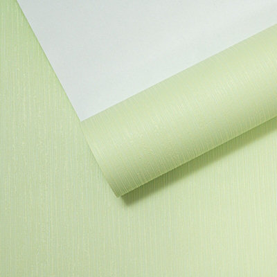Light Lime Wallpaper Plain Stripe Non-Woven Vinyl Paste The Wall