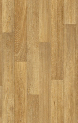 Light Oak Effect Vinyl Flooring 3m x 2m (6m2)