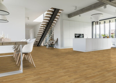 Light Oak Effect Vinyl Flooring 3m x 2m (6m2) - 4