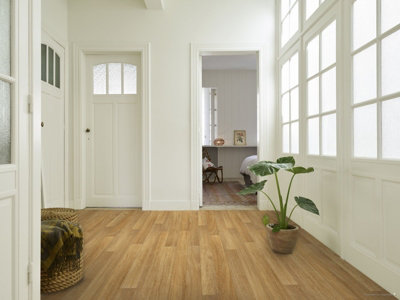Light Oak Effect Vinyl Flooring 3m x 2m (6m2) - 5
