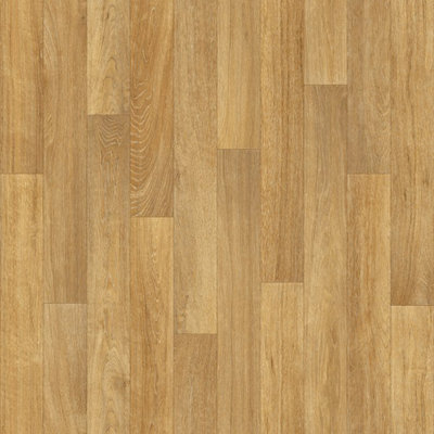Light Oak Effect Vinyl Flooring 4m x 4m (16m2) DIY at B&Q