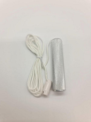 Light Pull cords - Silver pull with White Cord - 3