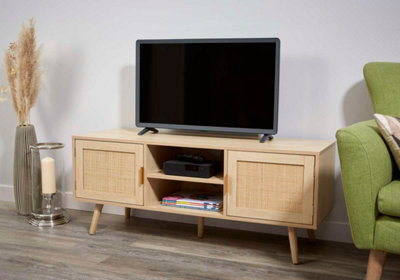 Woven rattan on sale tv unit