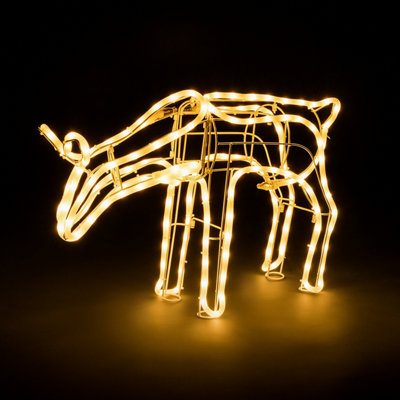 Light Up Grazing Reindeer Rope Light Christmas Decoration Outdoor Warm White LED Price Comparisons | Compare The Build