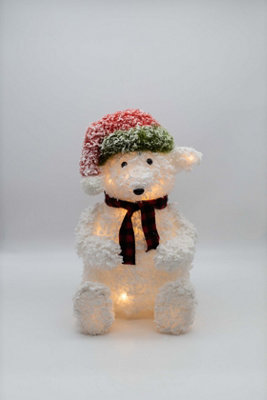 Light Up Polar Bear Christmas Decoration - 6