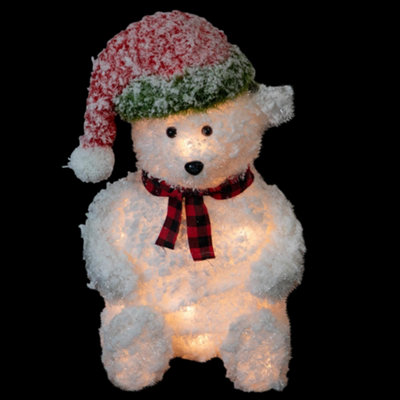 Light Up Polar Bear Christmas Decoration - 9