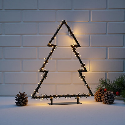 Light Up Standing Frame Tree Decoration