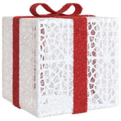 Lighted Christmas Boxes 3 pcs 64 LEDs Warm White - 6