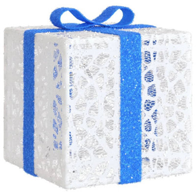 Lighted Christmas Boxes 3 pcs 64 LEDs Warm White - 8