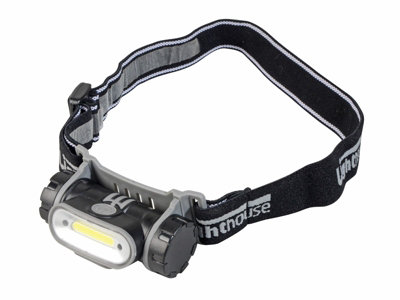 Lighthouse 150 Lumen Rechargeable Head Torch Wave On / Off Function XMS19HEADREC